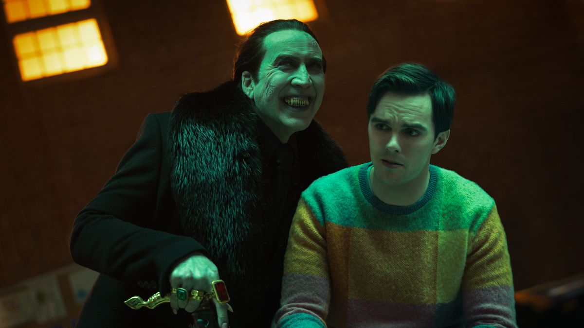 Nicolas Cage and Nicholas Hoult in Renfield