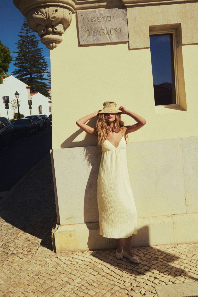 Tie-Detail Maxi Dress