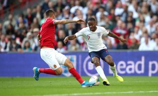 Raheem Sterling scored in England's win over Bulgaria
