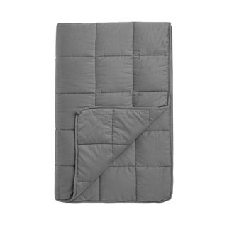grey colour blanket with white background