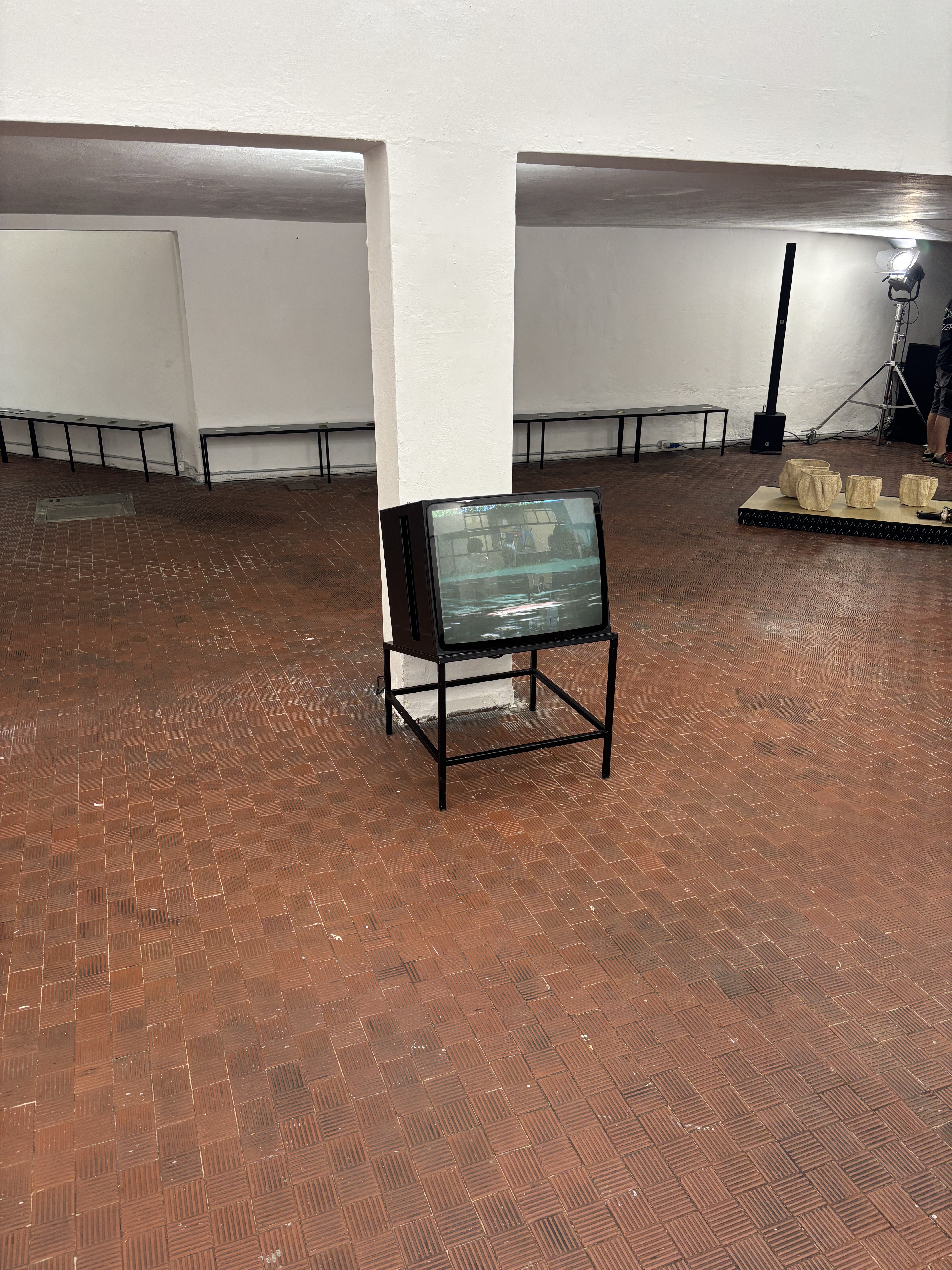 The set of Setchu’s runway show at Milan Fashion Week Men’s Spring/Summer 2026
