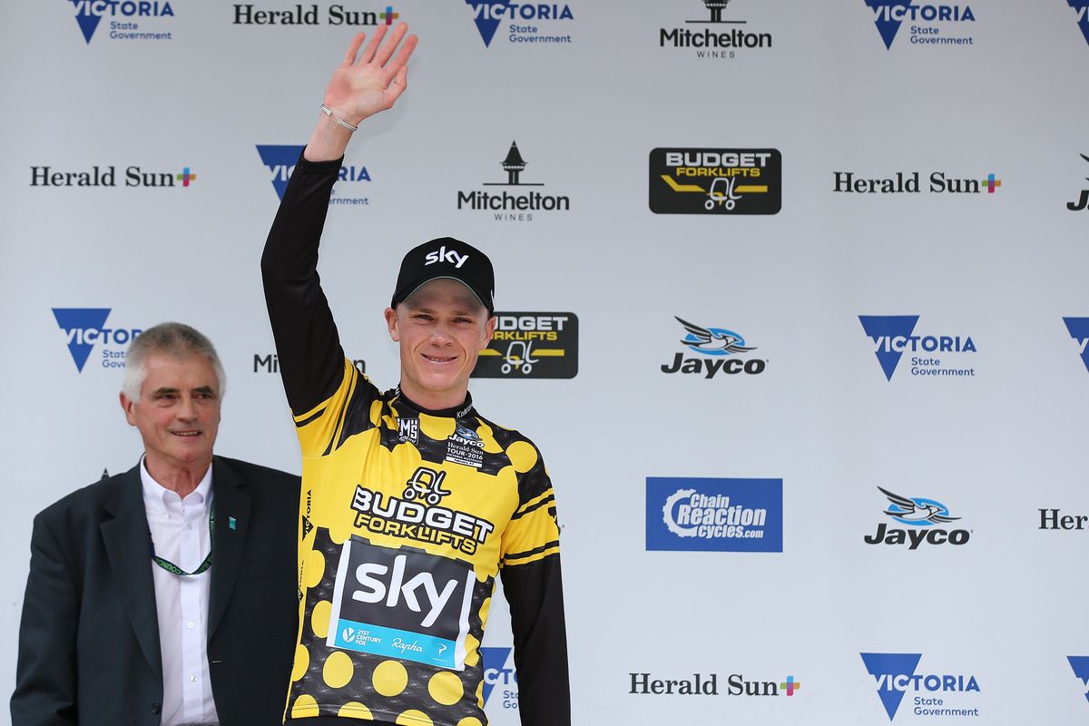 KOM leader Chris Froome (Team Sky)