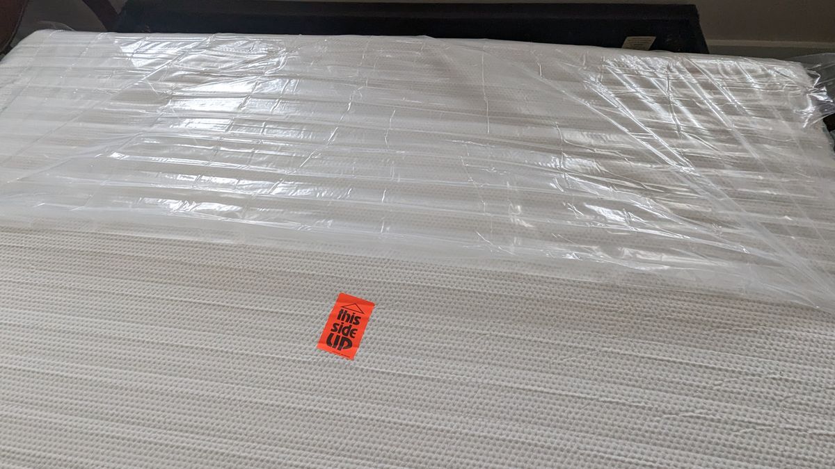 The unboxing process for our queen-sized Essentia Stratami Organic mattress