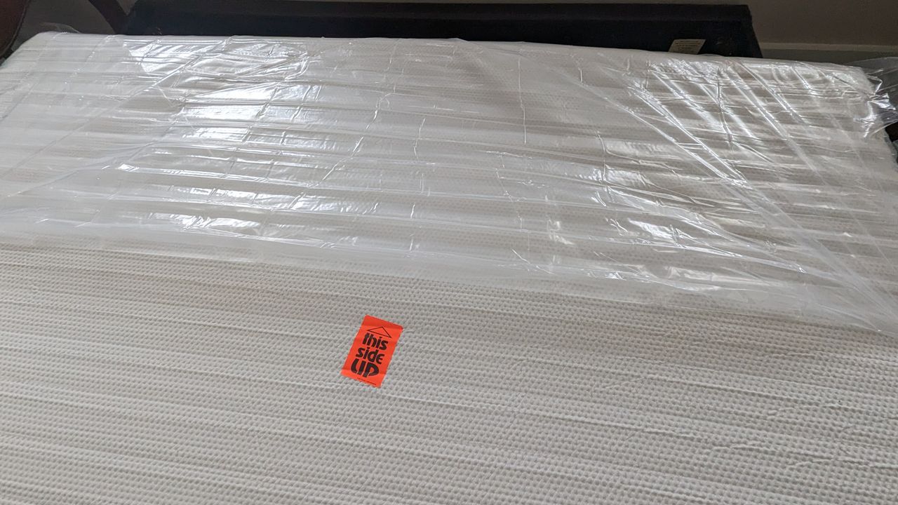 The unboxing process for our queen-sized Essentia Stratami Organic mattress