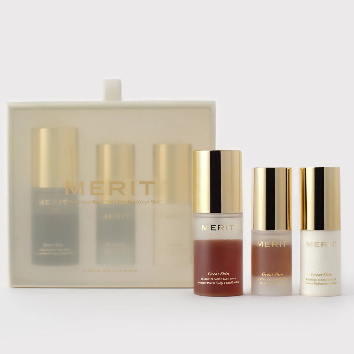 MERIT Beauty, The Mini Great Skin Trio