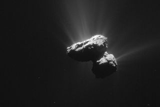 Comet 67P Tumbles Through Space Image