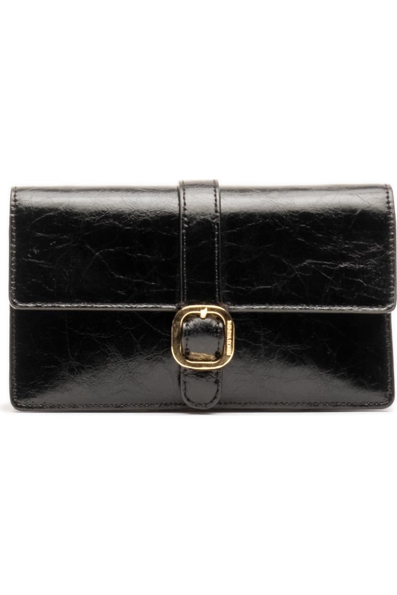 Leather Accordion Crossbody Bag