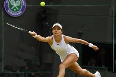 Why is Emma Raducanu not playing at Wimbledon 2023 as illustrated by Emma Raducanu playing Wimbledon in 2021.