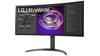 Product shot of LG 34WP85C-B, one of the best ultrawide monitors