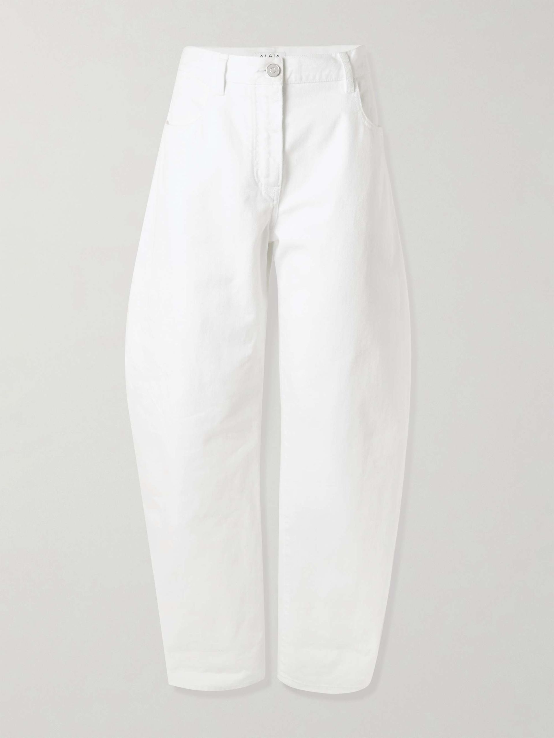 Mid-Rise Barrel-Leg Jeans