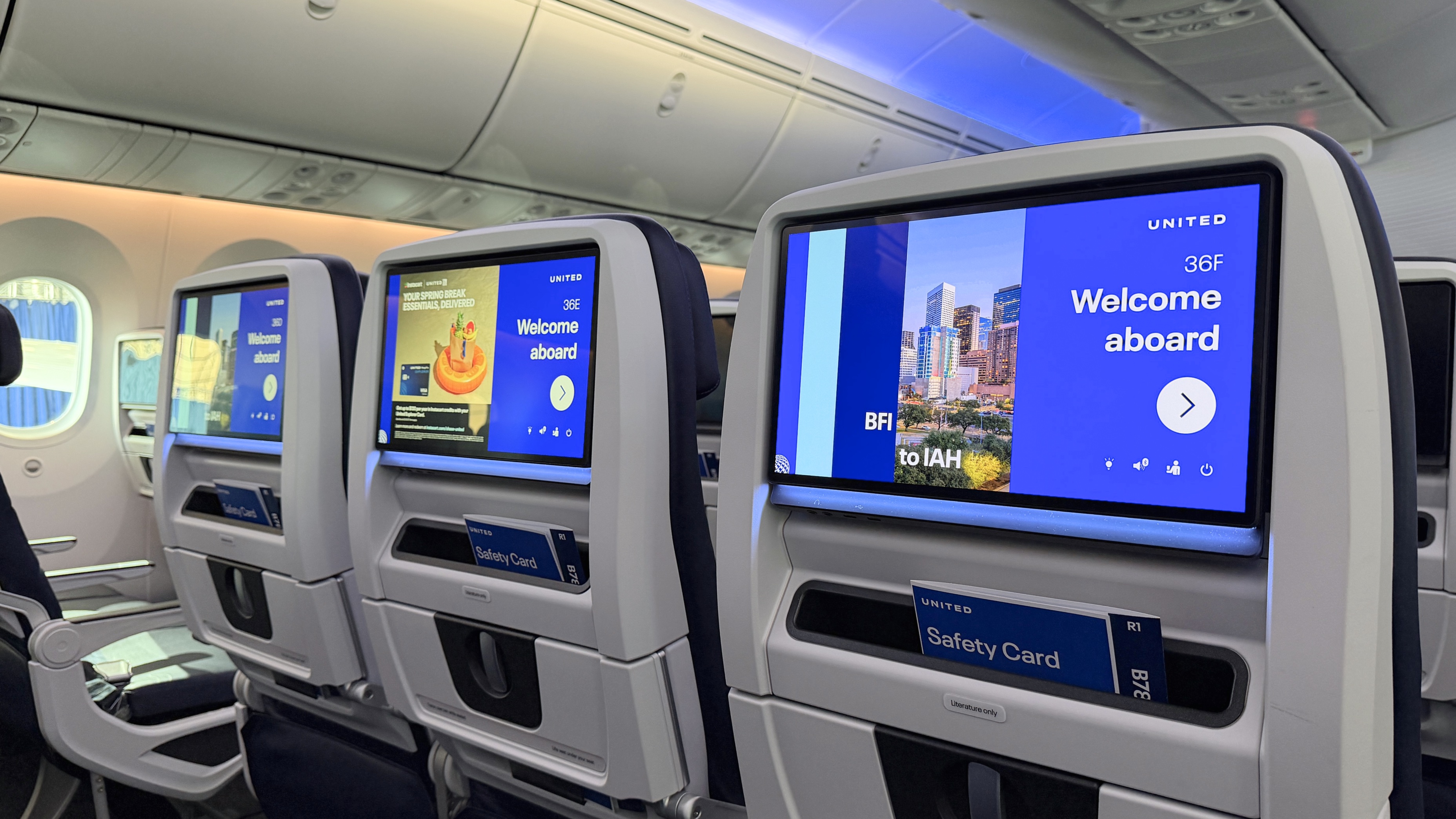 United Elevated 787-9 Economy