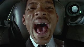 A screaming Will Smith in Men in Black