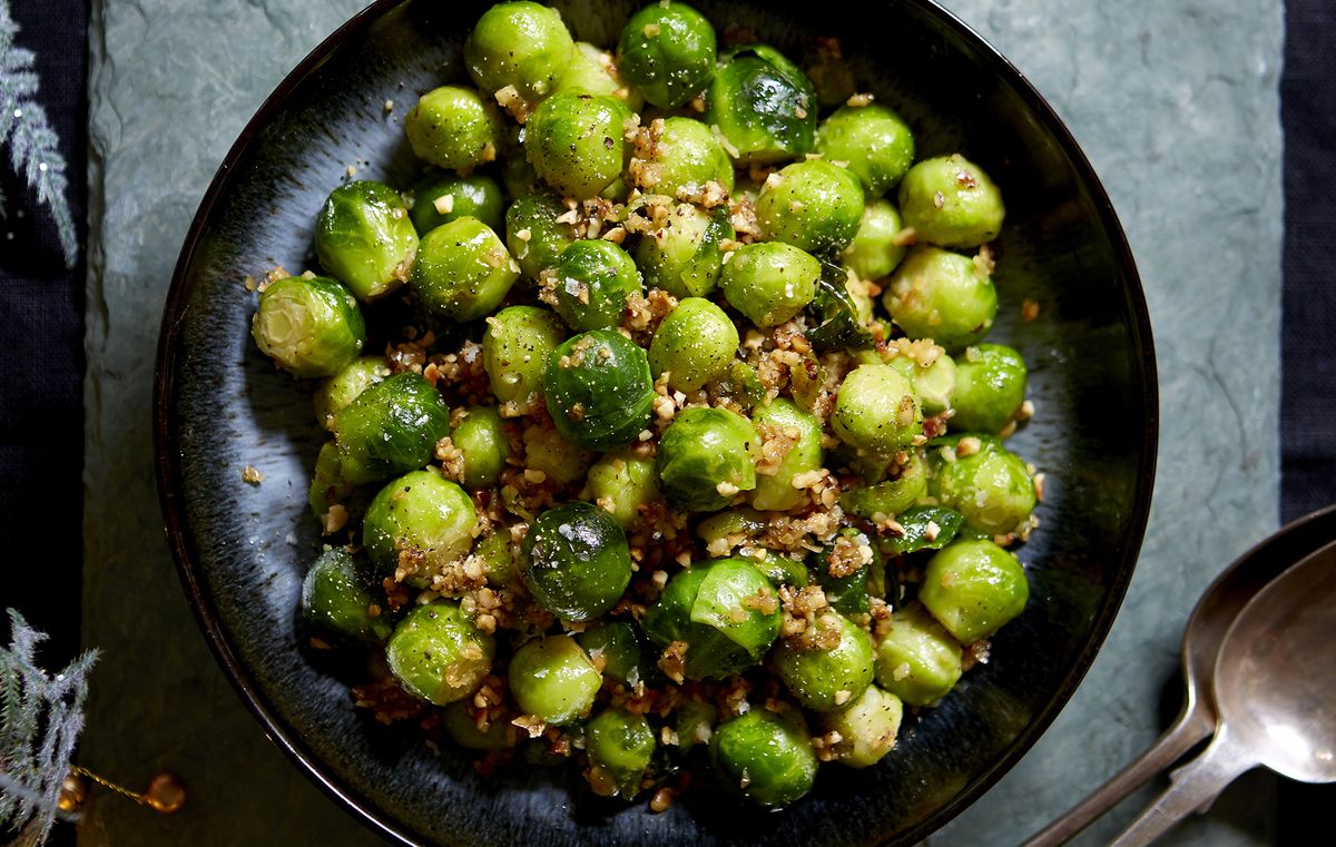 Your Christmas dinner won't be complete without these french style garlic brussel sprouts