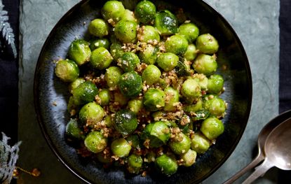 French-style Garlic Butter Brussels Sprouts