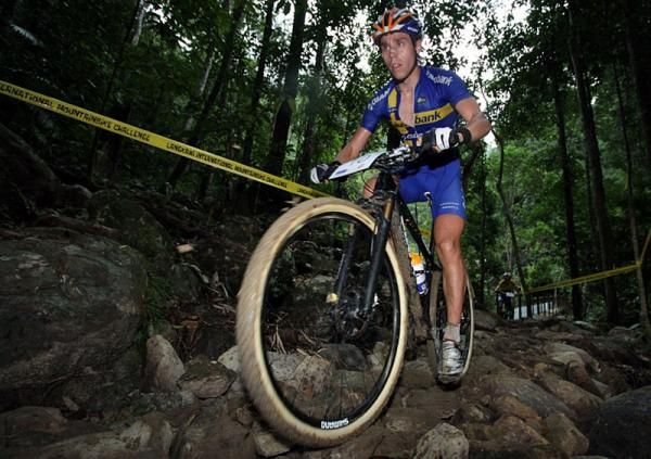 Emil Lindgren (Rabobank) on his way to a win