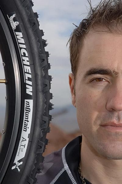 Nicolas Vouilloz's tire of choice during testing was the Michelin Mountain A.T.