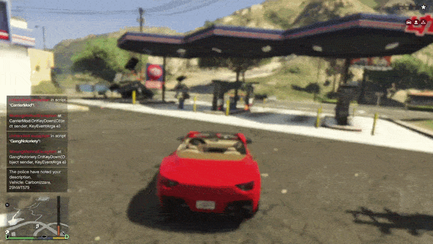 Car sails away after I get out at a petrol pump.