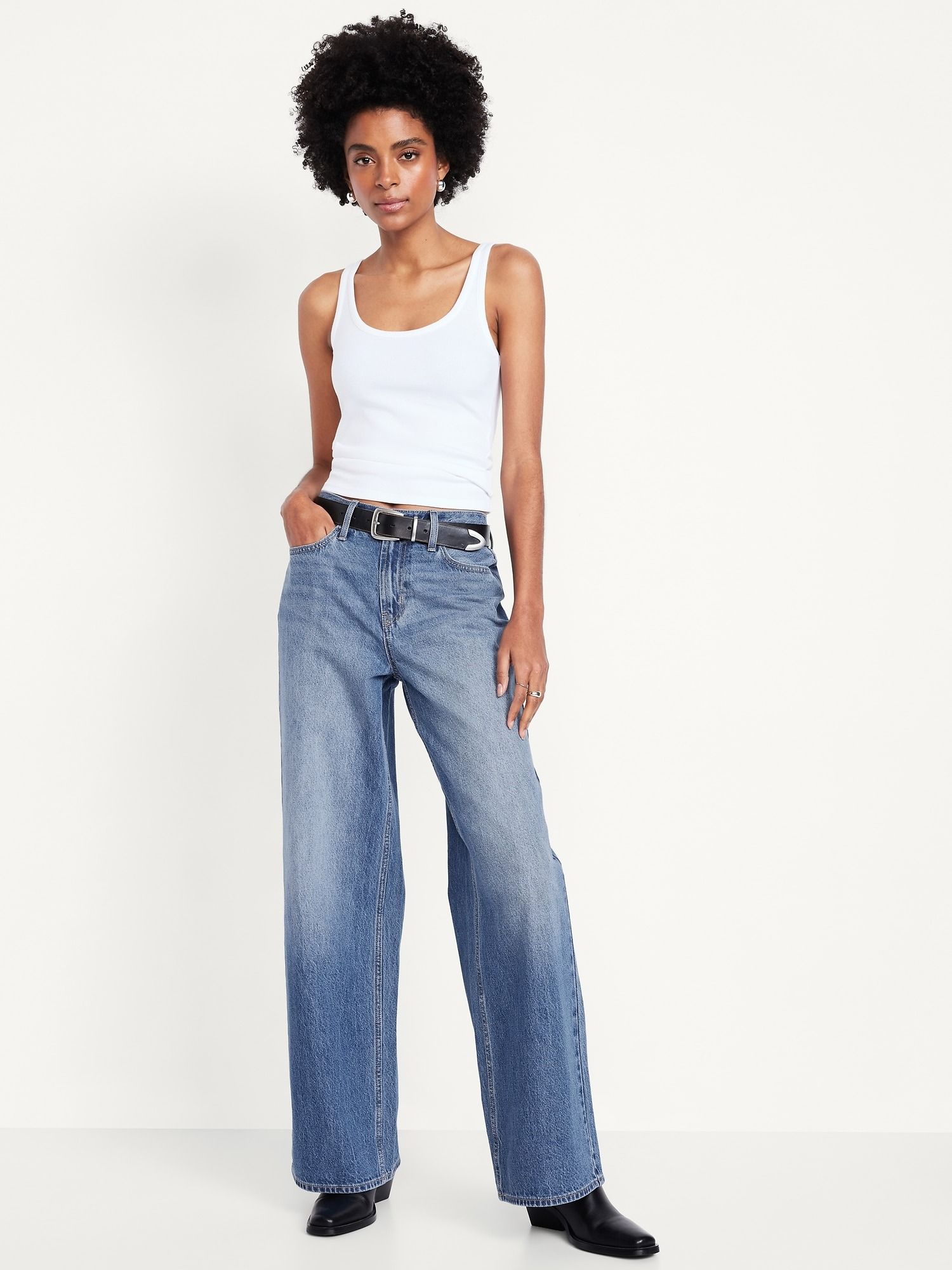 Old Navy, Mid-Rise Wow Baggy Wide-Leg Jeans