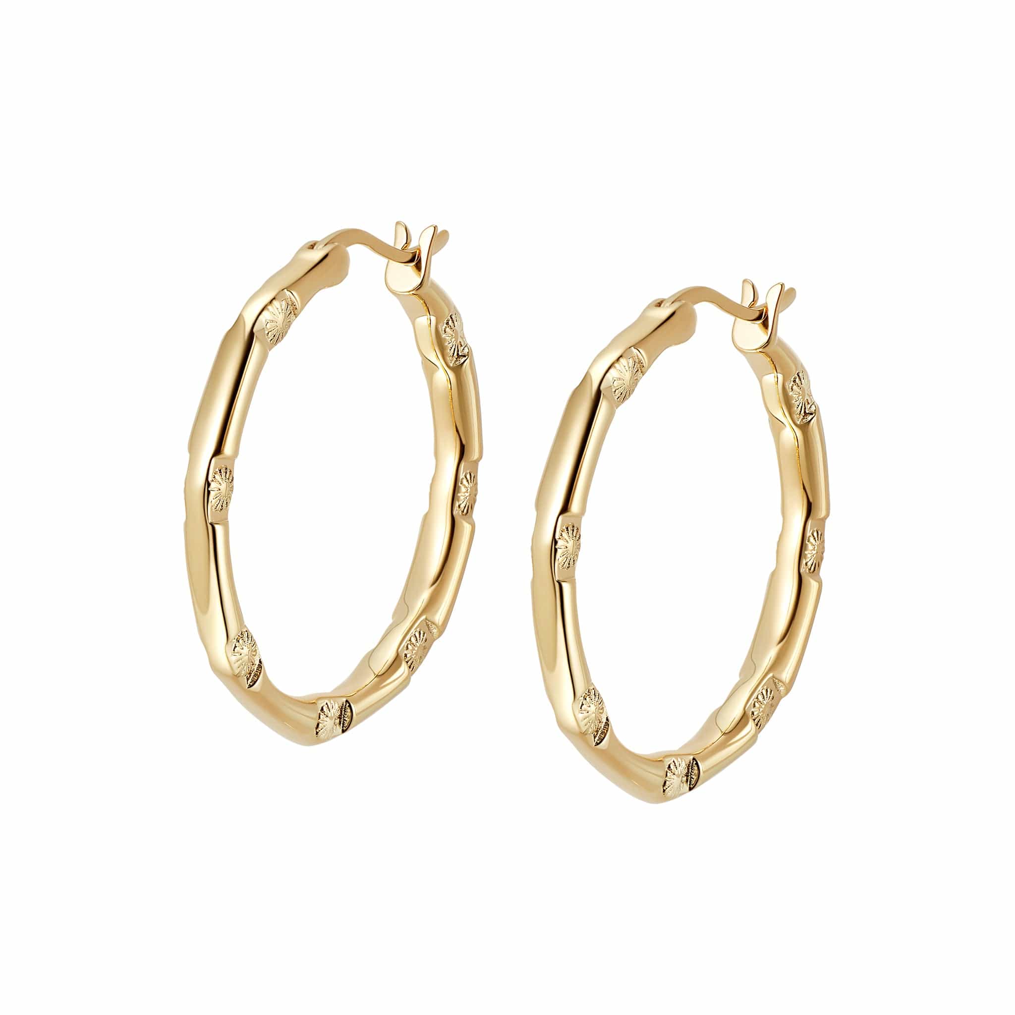 Est&amp;eacute;e Lalonde Goddess Glow Hoop Earrings 18ct Gold Plate