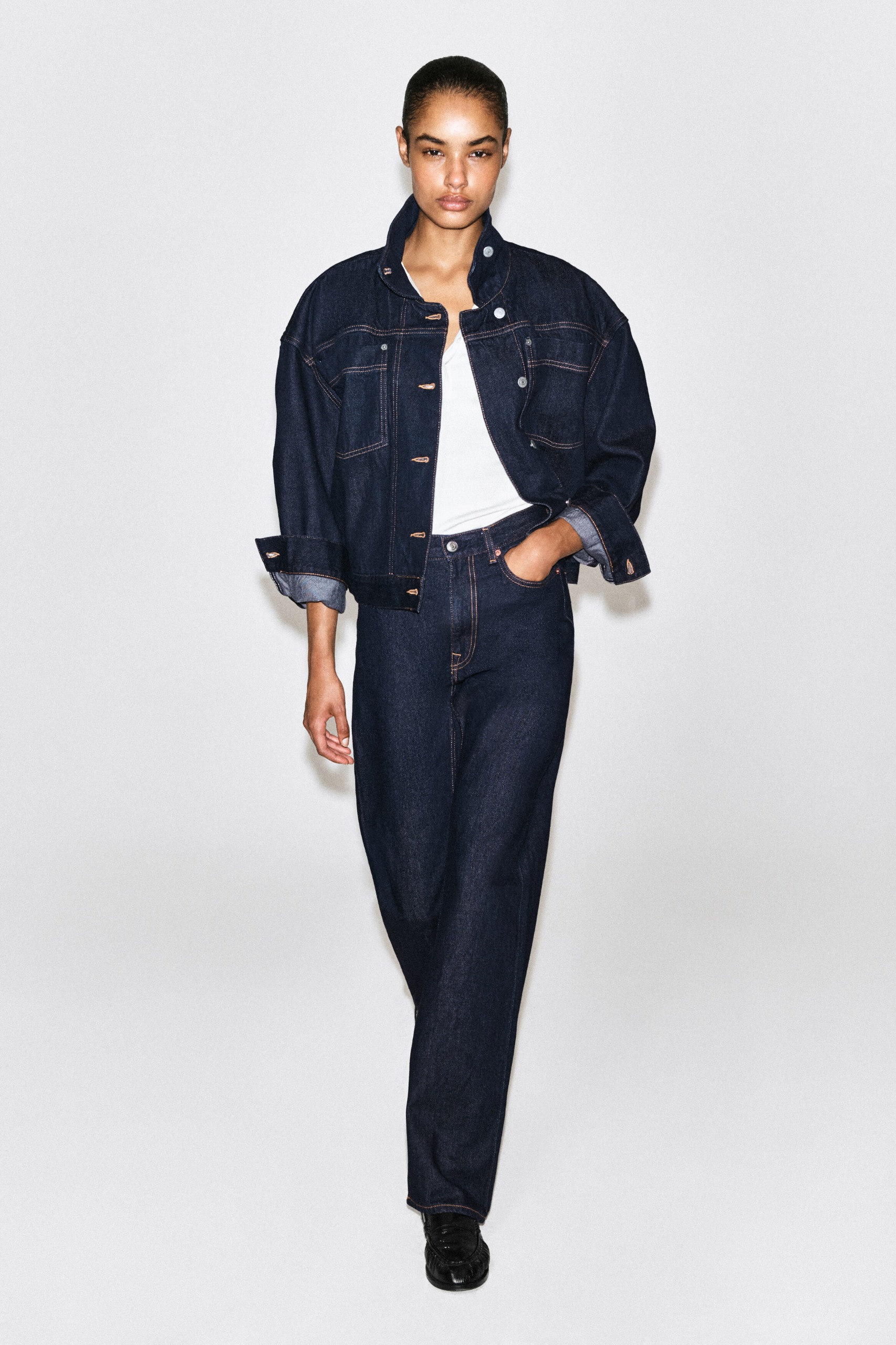 Chord Straight-Leg Jeans