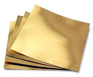 Hygloss Products Metallic Foil Board Sheets - 12 X 12 Inches - Gold, 10 Pack