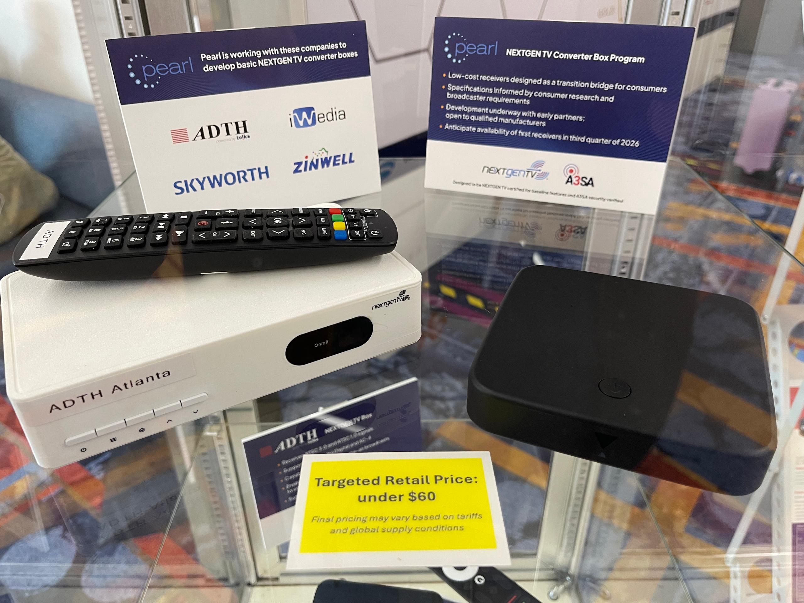NextGen TV at CES 2026: Pearl TV Focuses on Low-Cost 'Vanilla’ Converter Boxes