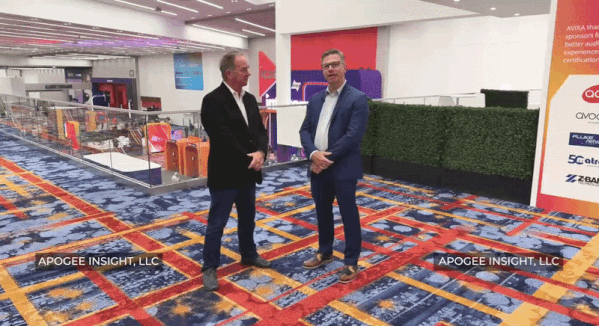 Sean Wargo and Lee Dodson introduce the SCN Top Consultants 2026 at InfoComm.