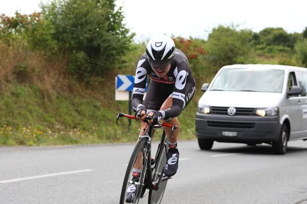 The fastest in the 5.9km test - Sarah Duester (Cervelo Test Team).