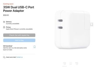 Apple 35w Dual Port Usb C Adapter