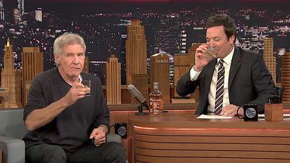 Harrison Ford talks to Jimmy Fallon