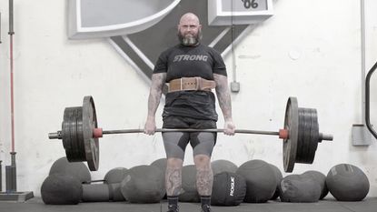 Hadi Doumit after losing weight and becoming a powerlifter