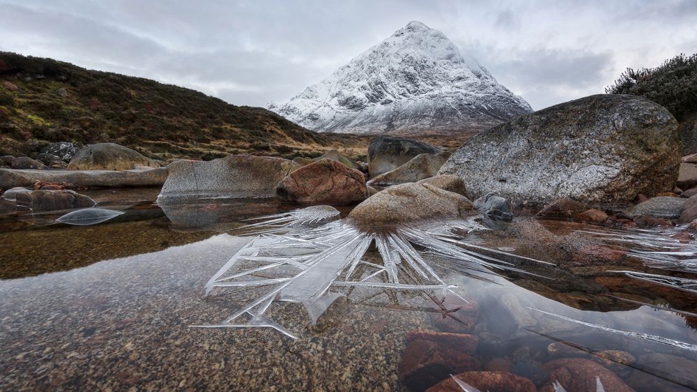 Pete Rowbottom&#039;s winning image: Ice Spikes, Glencoe, Scotland