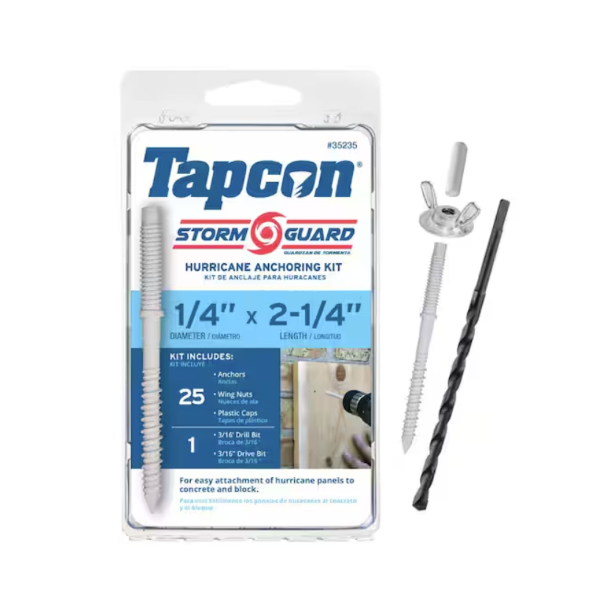 Hurricane anchoring kit