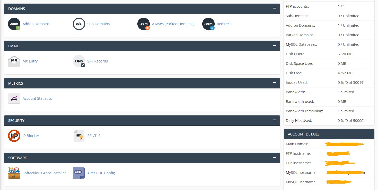 An image of cPanel