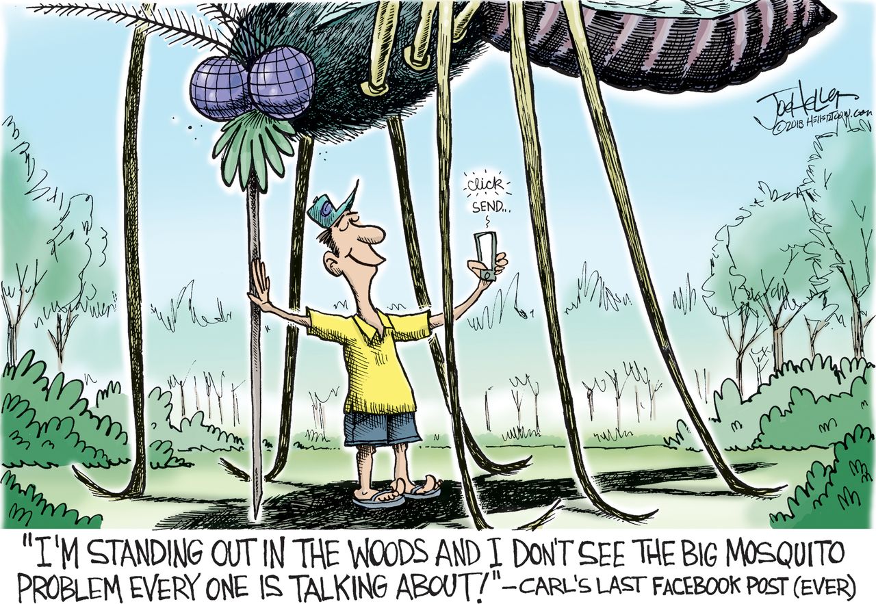 Editorial cartoon U.S. mosquitoes