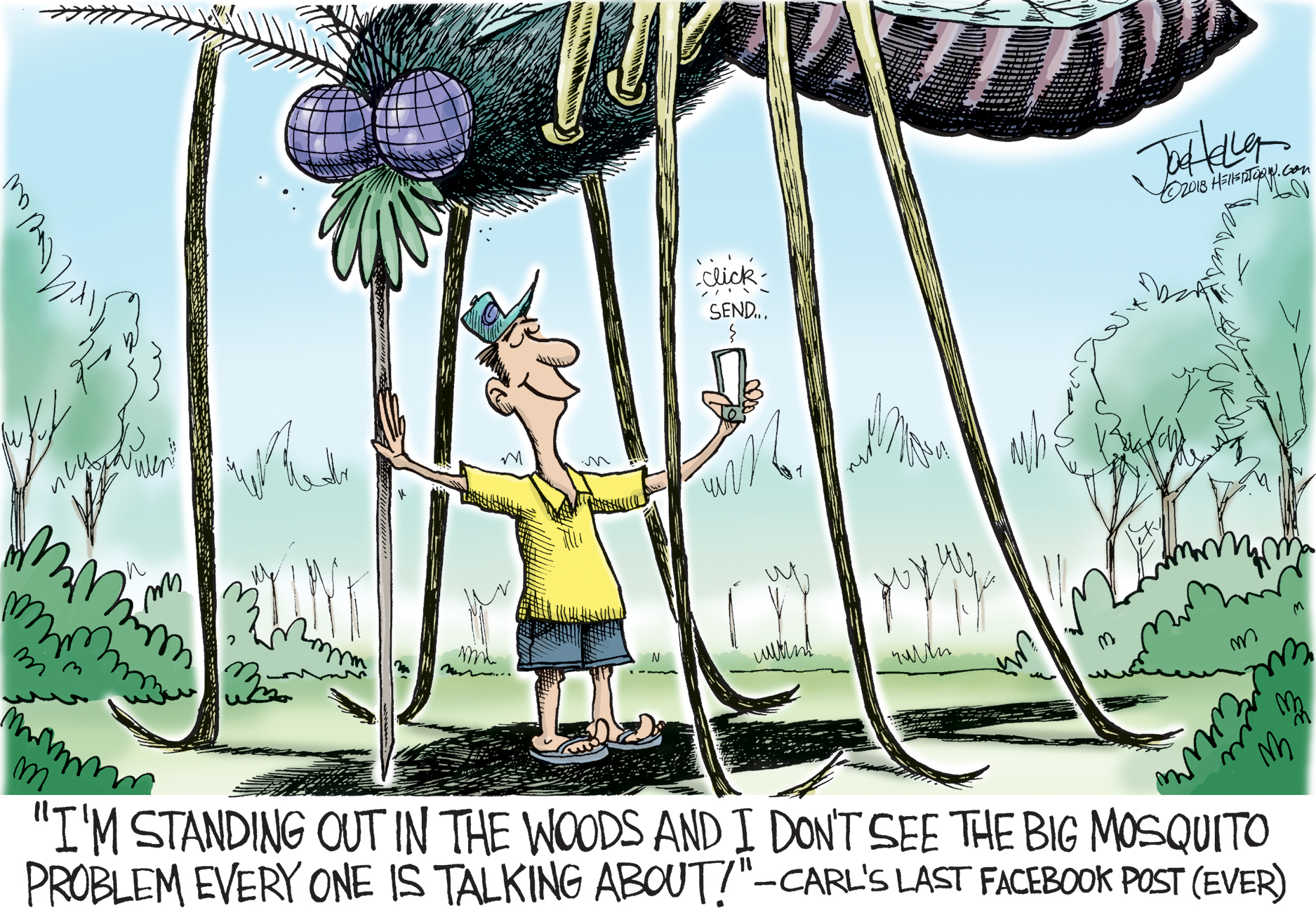 Editorial cartoon U.S. mosquitoes