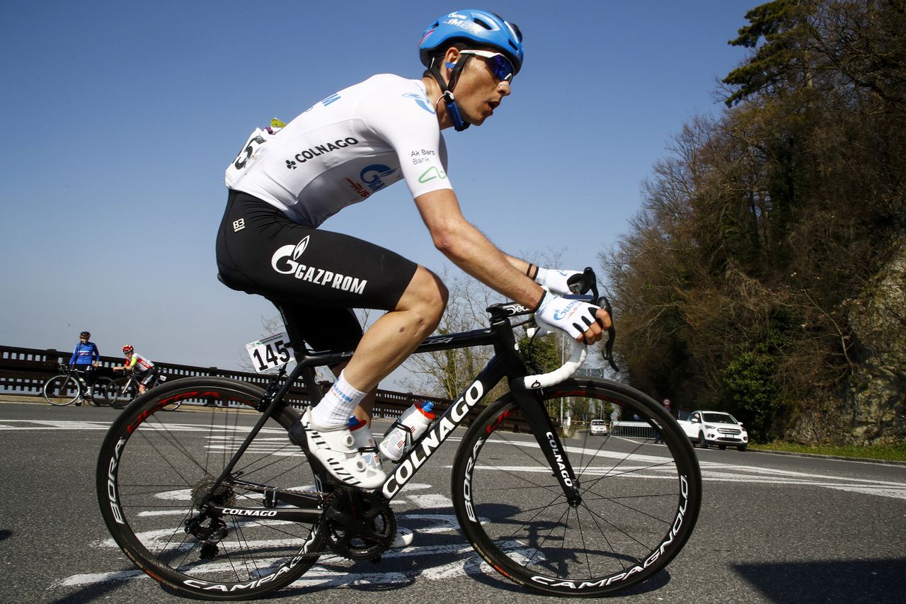 Settimana Internazionale Coppi e Bartali 2021 36th Edition 4th stage San Marino San Marino 1548 km 26032021 Cristian Scaroni ITA Gazprom RusVelo photo Roberto BettiniBettiniPhoto2021