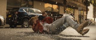 Making the VFX behind The Fall Guy; a man rolls from a car crash