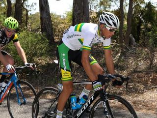 Robert Power in action at the Tour Down Under