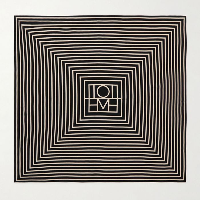 TOTEME, Printed Silk Crepe De Chine Scarf