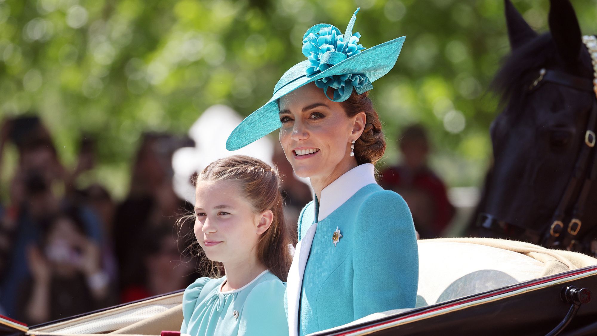The Princess of Wales and Princess Charlotte attend the 2025 Trooping the Colour parade