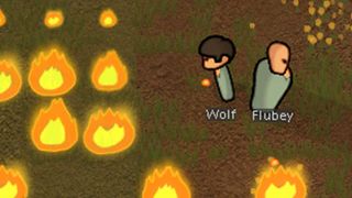 Everything's on fire in Rimworld.
