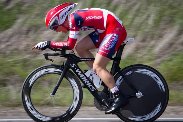 Evan Huffman (Cal Giant-Specialized) won the time trial at the Merco Cycling Classic. Huffman was the only rider to finish in under 25 minutes on the twelve-mile course.