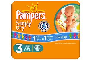 Pampers Simply-Dry nappies