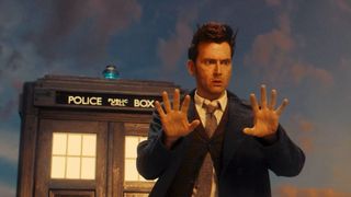 David Tennant en tant que Doctor Who dans l'épisode anniversaire des 60 ans de la série
