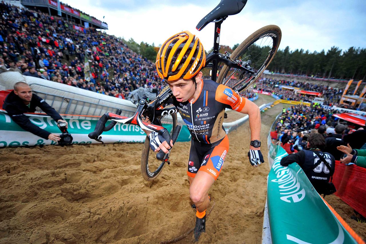 Wout Van Aert (Vastgoedservice-Golden Palace) conquers sand at Zonhoven