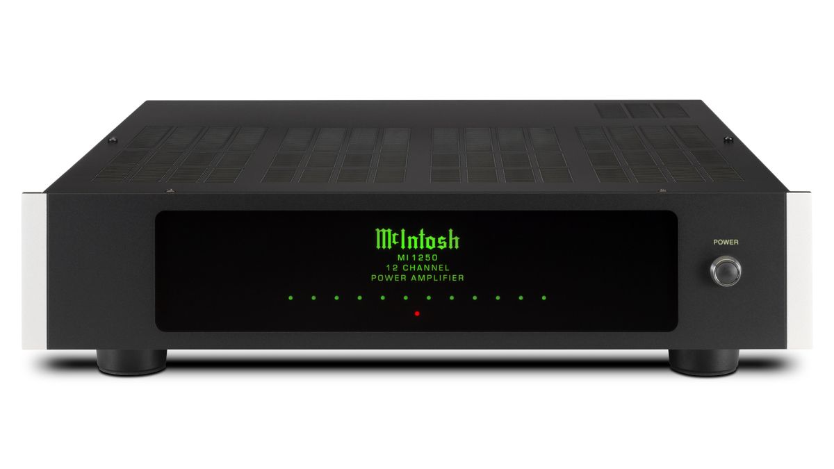 McIntosh MI1250 AV power amp front