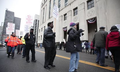 Detroit protesters 