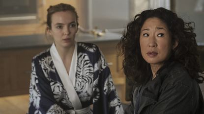 Jodie Comer and Sandra Oh in Killing Eve