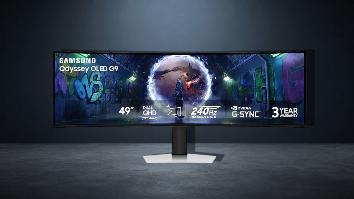 'Truly a sight to behold': Samsung's 49-inch Odyssey OLED G9 is one of the best ultrawide monitors out there, earning 4.5 stars in our review — and it's $700 off right now